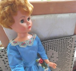 24 inch blue dress side